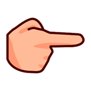 👉🏼 Emoji Dorso De Mano Con índice A La Derecha: Tono De Piel Claro Medio en emojidex 1.0.14.