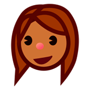 Émoji 👩🏾 Femme : Peau Mate sur emojidex 1.0.14.