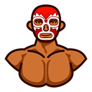 🤼🏾 Emoji Personas Luchando, Tono De Piel Oscuro Medio en emojidex 1.0.14.