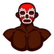 🤼🏿 Emoji Personas Luchando, Tono De Piel Oscuro en emojidex 1.0.14.