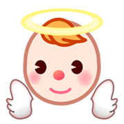 👼🏻 Emoji Bebé ángel: Tono De Piel Claro en emojidex 1.0.24.