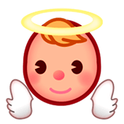 👼🏼 Emoji Bebé ángel: Tono De Piel Claro Medio en emojidex 1.0.24.