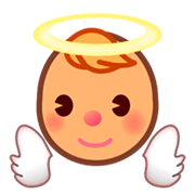 👼🏽 Emoji Bebê Anjo: Pele Morena na emojidex 1.0.24.
