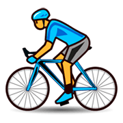 Émoji 🚴 Cycliste sur emojidex 1.0.24.