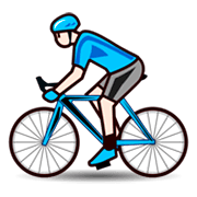 🚴🏻 Emoji Ciclista: Pele Clara na emojidex 1.0.24.