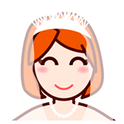 👰🏻 Emoji Novia Con Velo: Tono De Piel Claro en emojidex 1.0.24.