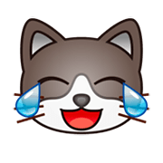 😹 Emoji Gato Llorando De Risa en emojidex 1.0.24.