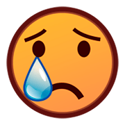 Émoji 😢 Visage Qui Pleure sur emojidex 1.0.24.