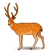 Emoji 🦌 Cervo su emojidex 1.0.24.