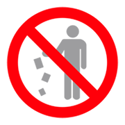 🚯 Emoji Prohibido Tirar Basura en emojidex 1.0.24.