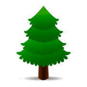 🌲 Emoji árbol De Hoja Perenne en emojidex 1.0.24.
