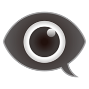 Emoji 👁️‍🗨️ Occhio Nel Fumetto su emojidex 1.0.24.