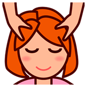 Émoji 💆🏼 Personne Qui Se Fait Masser : Peau Moyennement Claire sur emojidex 1.0.24.