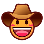 Emoji 🤠 Faccina Con Cappello Da Cowboy su emojidex 1.0.24.