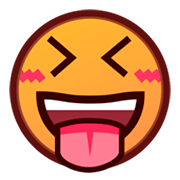😝 Emoji Rosto Com Olhos Semicerrados E Língua Para Fora na emojidex 1.0.24.