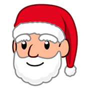 🎅🏼 Emoji Papá Noel: Tono De Piel Claro Medio en emojidex 1.0.24.