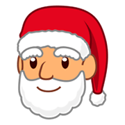 Emoji 🎅🏽 Babbo Natale: Carnagione Olivastra su emojidex 1.0.24.
