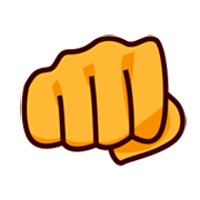 Emoji 👊 Pugno Chiuso su emojidex 1.0.24.