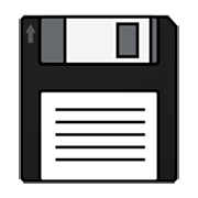 Émoji 💾 Disquette sur emojidex 1.0.24.