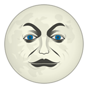 Émoji 🌝 Pleine Lune Avec Visage sur emojidex 1.0.24.