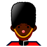 Emoji 💂🏿 Guardia: Carnagione Scura su emojidex 1.0.24.