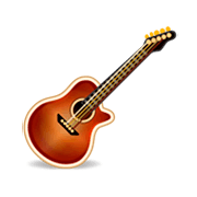 🎸 Emoji Guitarra en emojidex 1.0.24.