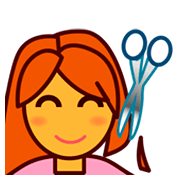 Émoji 💇 Personne Qui Se Fait Couper Les Cheveux sur emojidex 1.0.24.