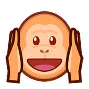🙉 Emoji sich die Ohren zuhaltendes Affengesicht emojidex 1.0.24.
