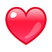 Emoji ❤️ Cuore Rosso su emojidex 1.0.24.