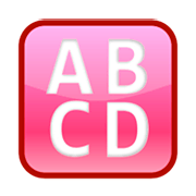 Emoji 🔠 Pulsante Con Lettere Latine Maiuscole su emojidex 1.0.24.