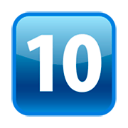 Emoji 🔟 Tasto: 10 su emojidex 1.0.24.