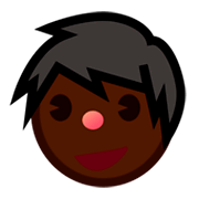 👨🏿 Emoji Homem: Pele Escura na emojidex 1.0.24.
