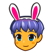 👯‍♂️ Emoji Hombres Con Orejas De Conejo en emojidex 1.0.24.