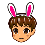 👯🏽‍♂️ Emoji Hombres Con Orejas De Conejo, Tono De Piel Medio en emojidex 1.0.24.