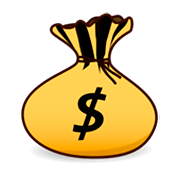 Émoji 💰 Sac Plein D’argent sur emojidex 1.0.24.