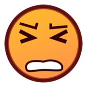 Emoji 😣 Faccina Perseverante su emojidex 1.0.24.