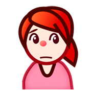 Émoji 🙍🏻 Personne Fronçant Les Sourcils : Peau Claire sur emojidex 1.0.24.