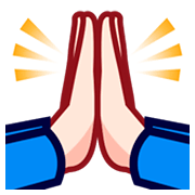 Émoji 🙏🏻 Mains En Prière : Peau Claire sur emojidex 1.0.24.