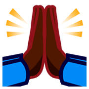 Émoji 🙏🏿 Mains En Prière : Peau Foncée sur emojidex 1.0.24.