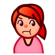 Emoji 🙎🏼 Persona Imbronciata: Carnagione Abbastanza Chiara su emojidex 1.0.24.