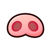 Émoji 🐽 Groin sur emojidex 1.0.24.