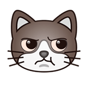 😾 Emoji Gato Enfadado en emojidex 1.0.24.