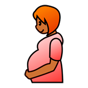 Émoji 🤰🏾 Femme Enceinte : Peau Mate sur emojidex 1.0.24.