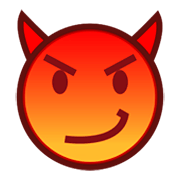 😈 Emoji Cara Sonriendo Con Cuernos en emojidex 1.0.24.
