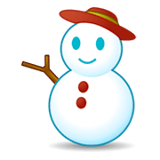 ⛄ Emoji Boneco De Neve Sem Neve na emojidex 1.0.24.