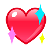 Emoji 💖 Cuore Che Luccica su emojidex 1.0.24.