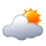Emoji ⛅ Sole Coperto su emojidex 1.0.24.