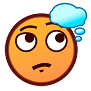 🤔 Emoji Cara Pensativa en emojidex 1.0.24.