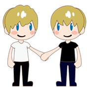 Emoji 👬🏻 Due Uomini Che Si Tengono Per Mano: Carnagione Chiara su emojidex 1.0.24.