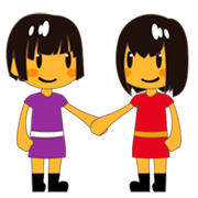 Emoji 👭 Due Donne Che Si Tengono Per Mano su emojidex 1.0.24.